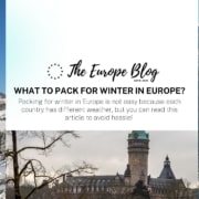 What to pack for winter in Europe?