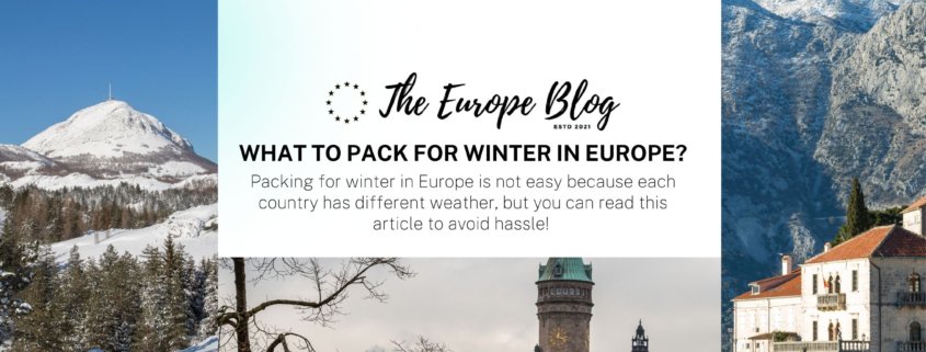 What to pack for winter in Europe?