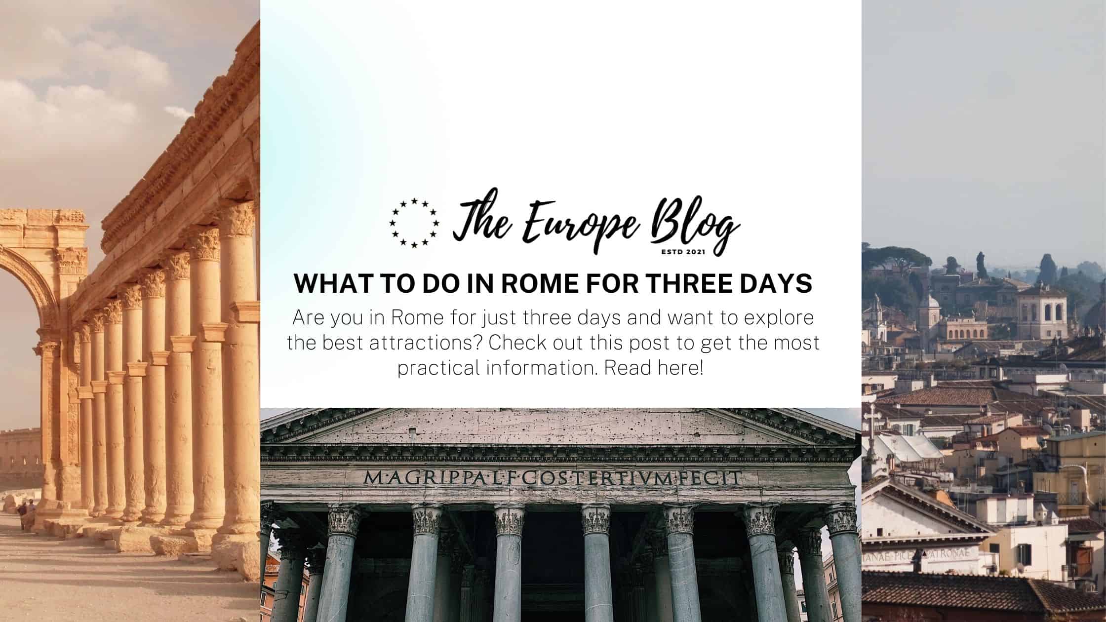 What to do in Rome for three days