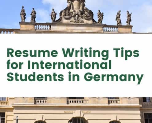 Resume Writing Tips for International Students in Germany